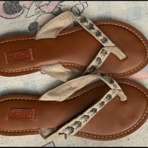 Cute beaded ladies sandals